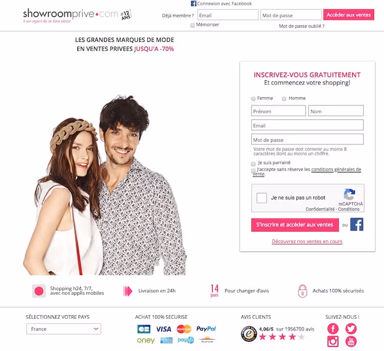 conditions generales landing page