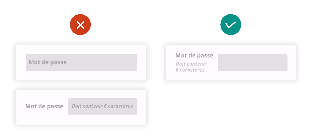 placeholder formulaire et conversion