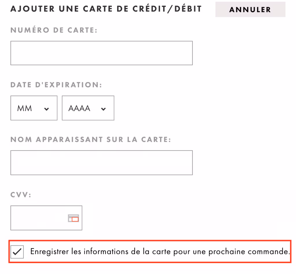 enregistrer CB pour améliorer la conversion