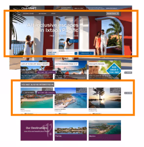 Personnalisation site clubmed