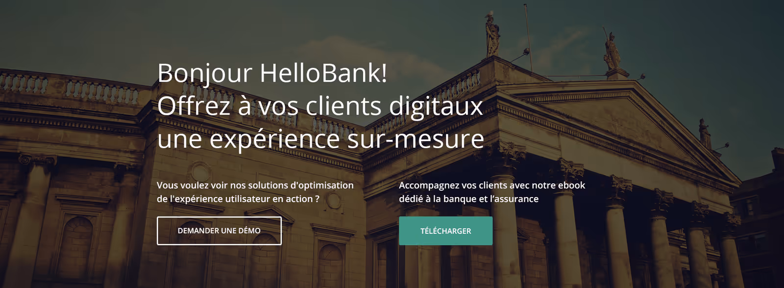 Personnaliser sa homepage B2B : pourquoi et comment on l’a fait ? Banque et Assurance