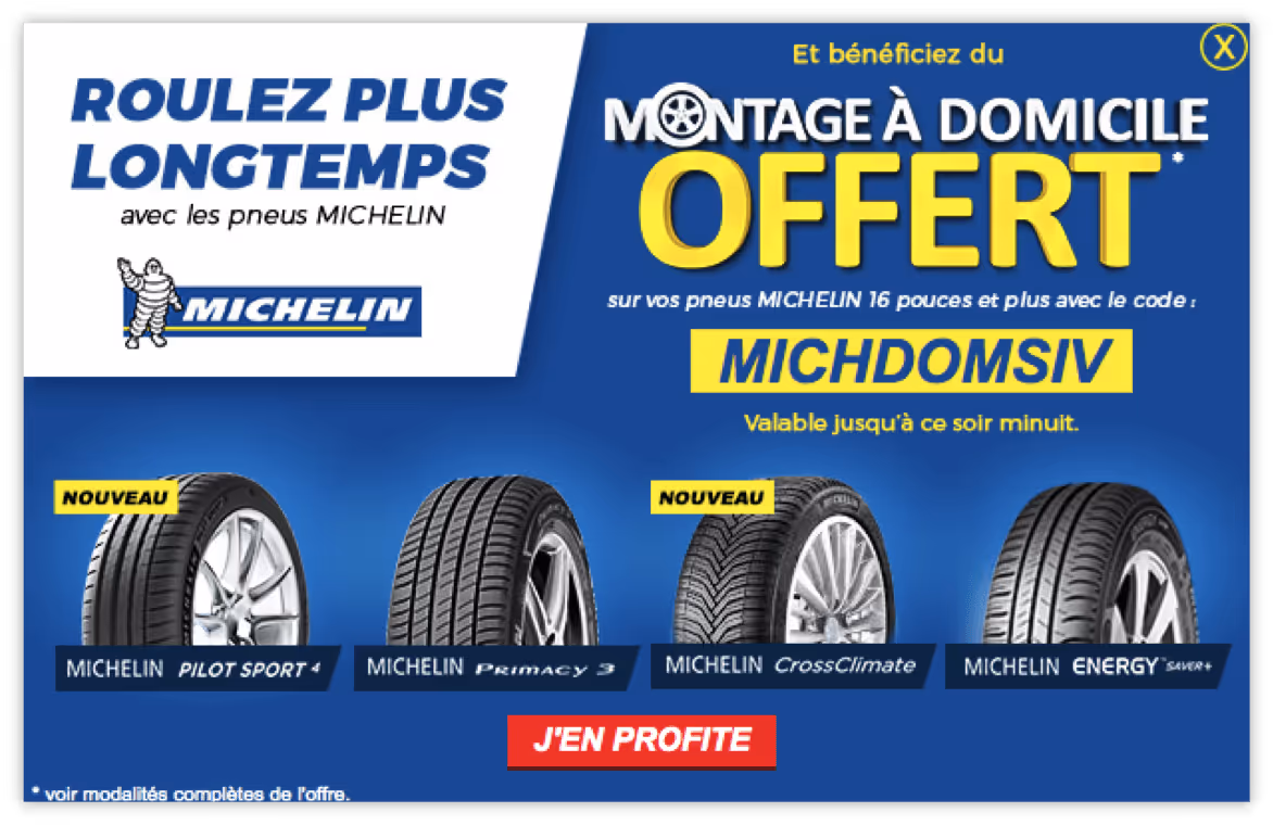 offre poussée sur les visiteurs du segment gros rouleurs