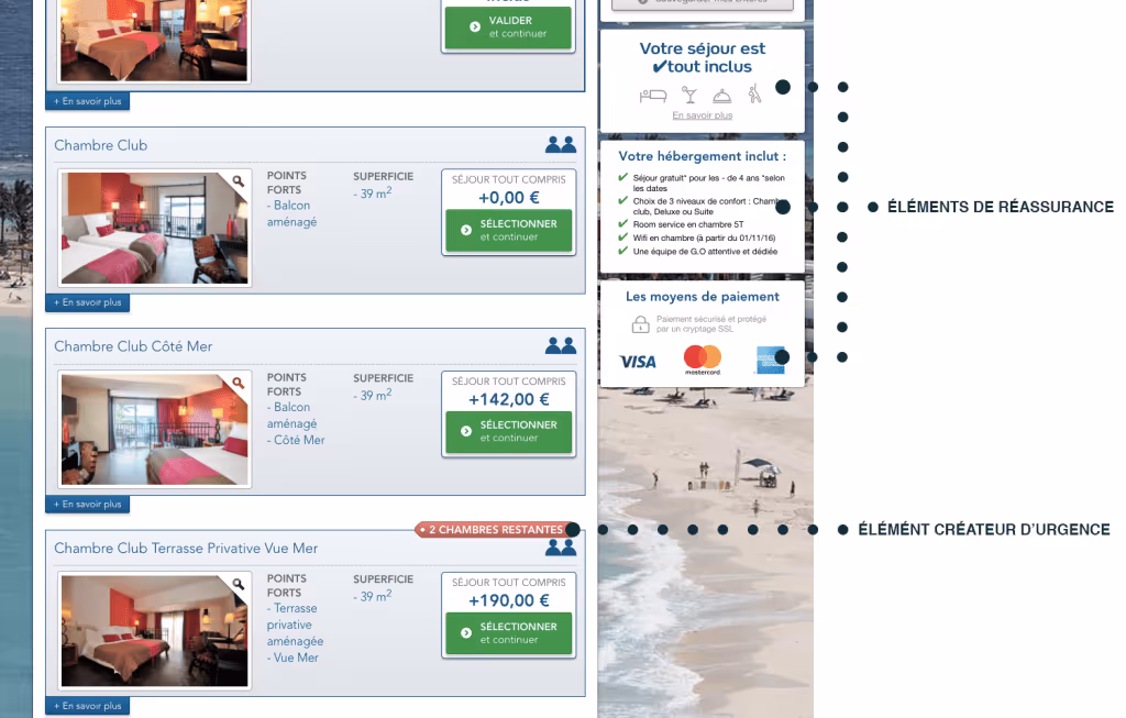 ClubMed Urgentisation 2 - Optimiser un site e-tourisme