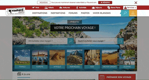 Popin Newsletter - Routard - Optimiser un site e-tourisme
