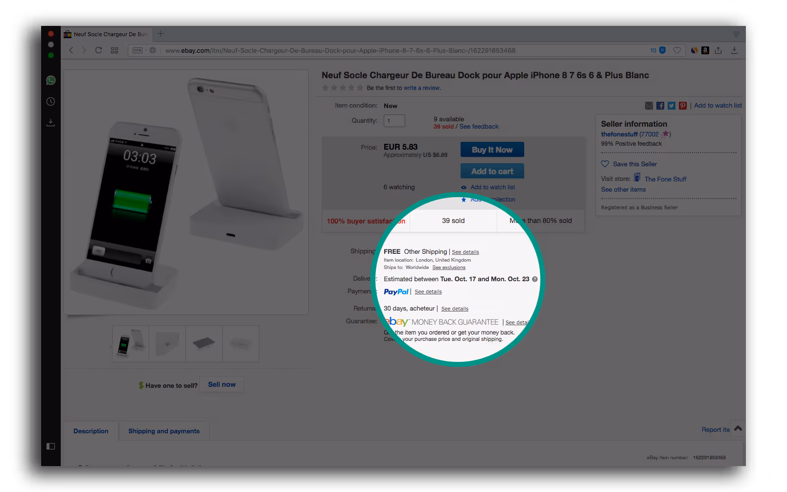 Comment personnaliser comme Amazon ? Ebay