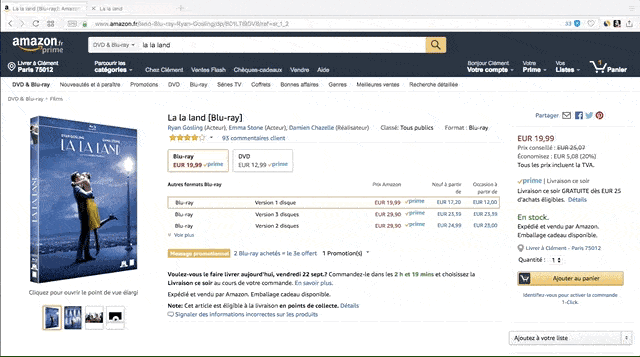 Comment personnaliser comme Amazon ? Gif Prix