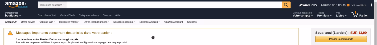 Comment personnaliser comme Amazon ? signal prix