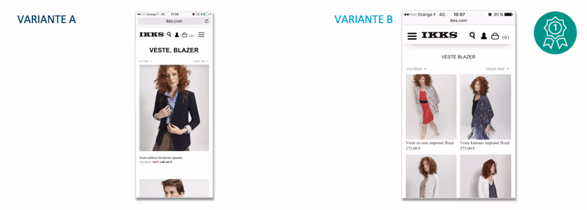 Comment personnaliser comme Amazon ? Mobile IKKS