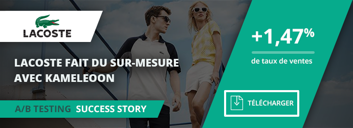 success story Lacoste - widget recommandation taille