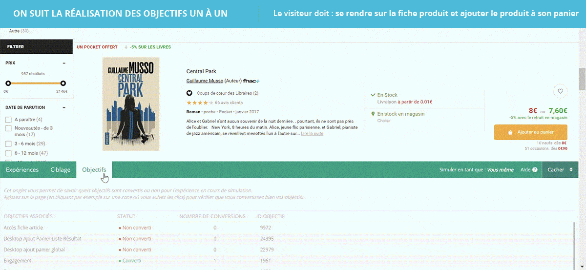 recettage objectifs clients