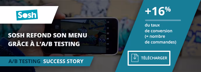 success story Sosh - refonte menu