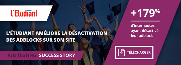 success story ab testing l'étudiant