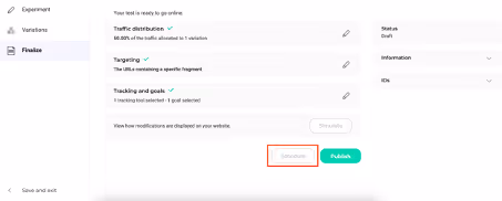 Scheduling | Kameleoon