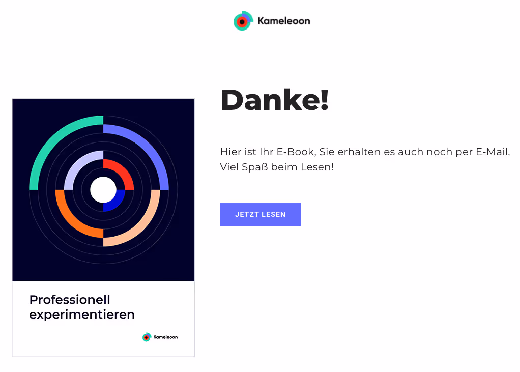 Landing Page Beispiel