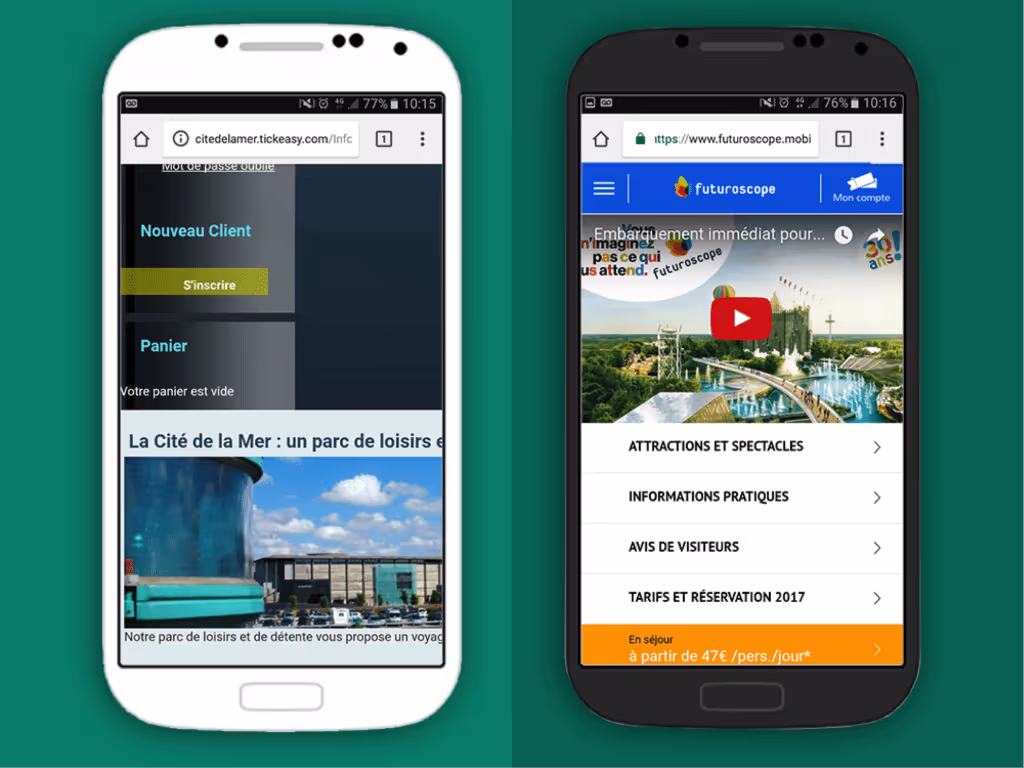 cite_mer_futuroscope ux menüleiste