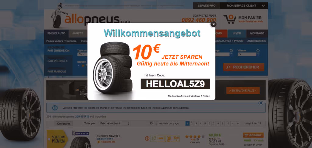 Allopneus Dringlichkeit