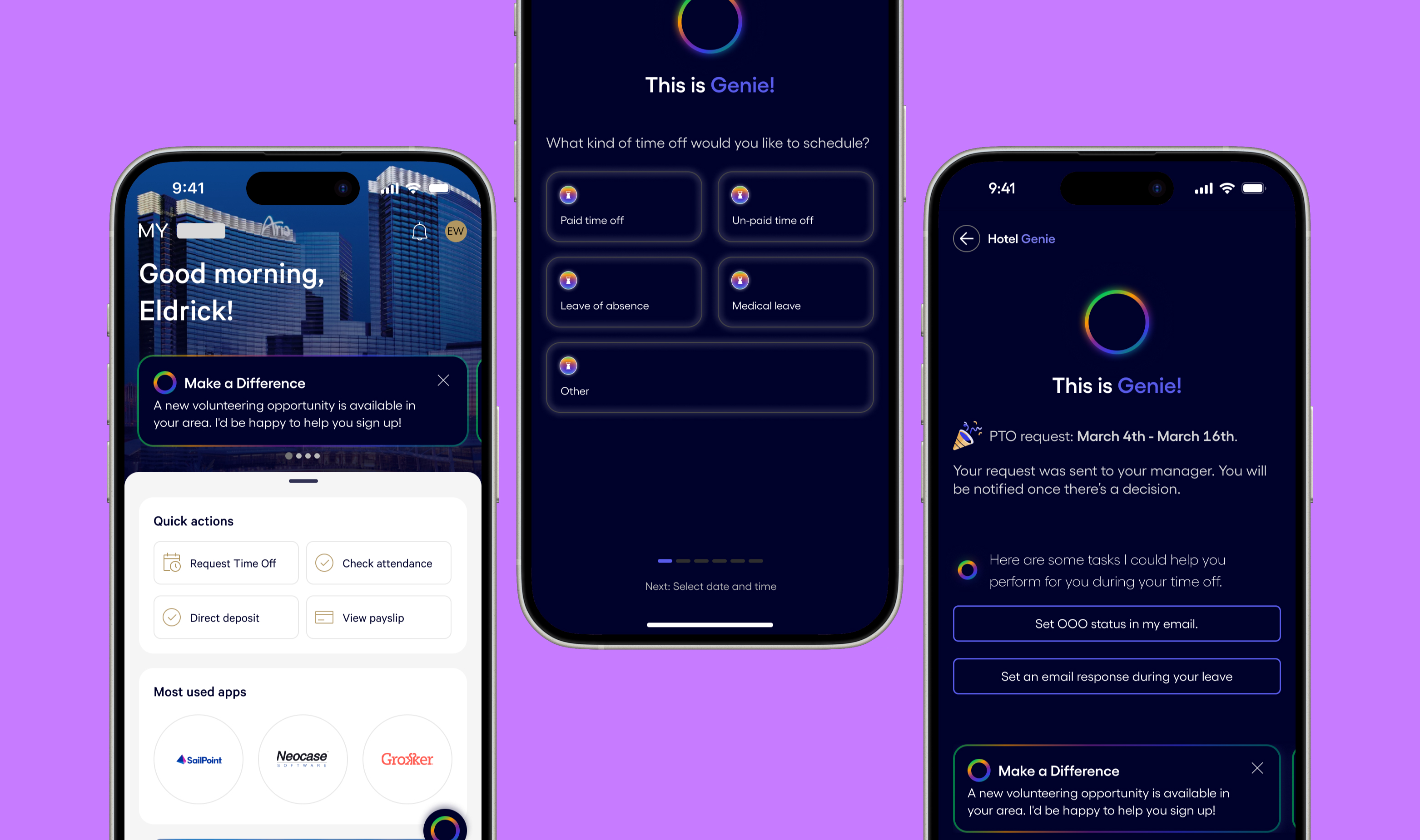 MGM AI benefits assistant on mobile