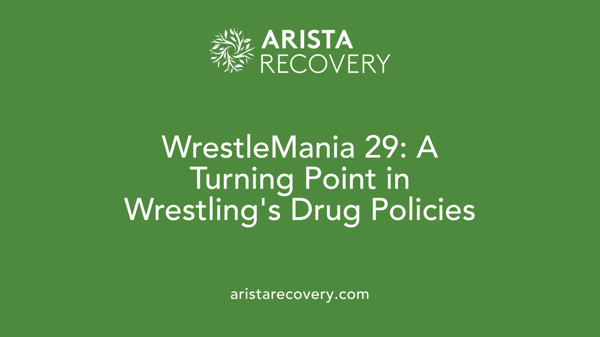 WrestleMania 29: A Turning Point in Wrestling's Drug Policies