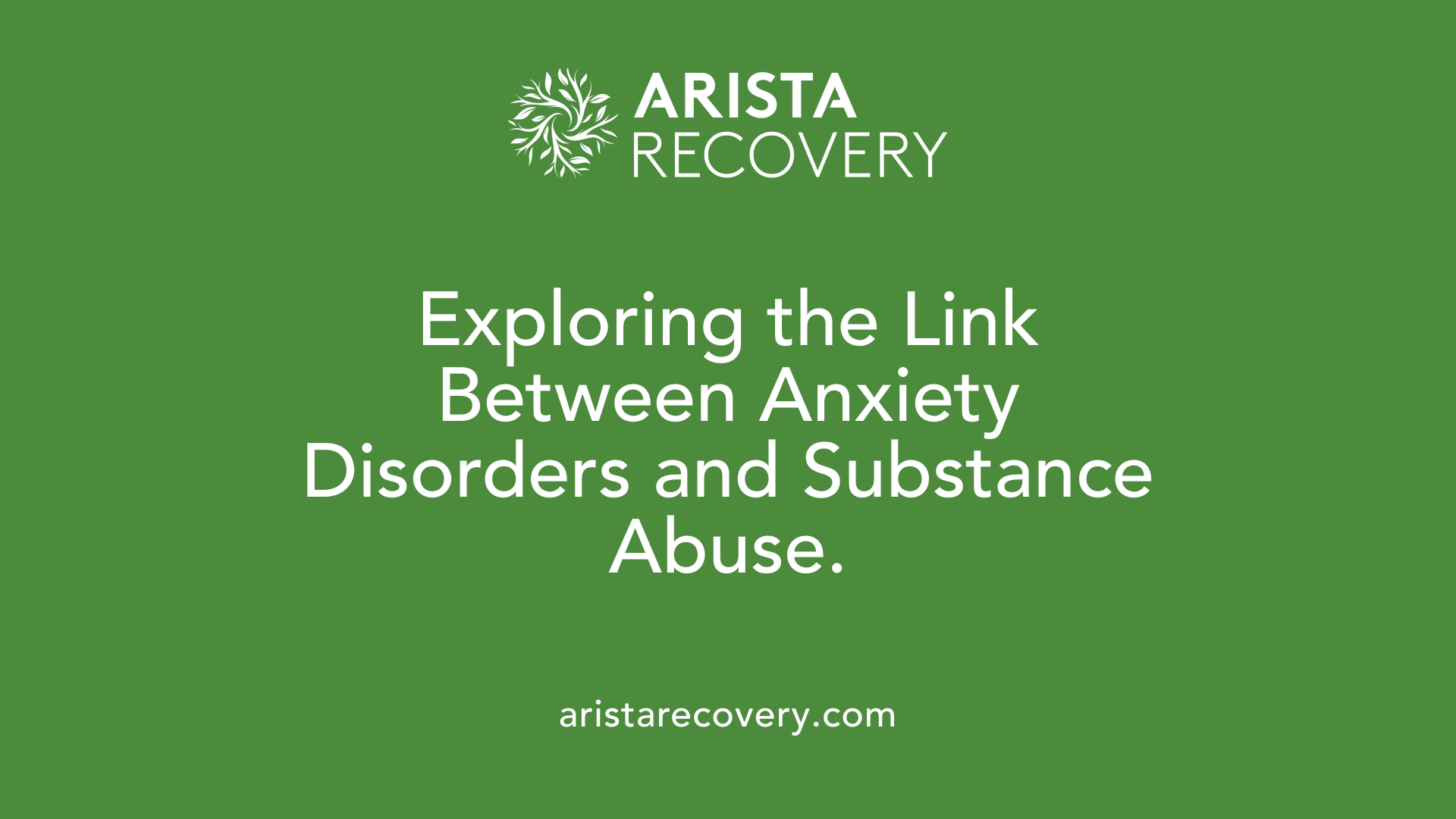 Exploring the Link Between Anxiety Disorders and Substance Abuse.