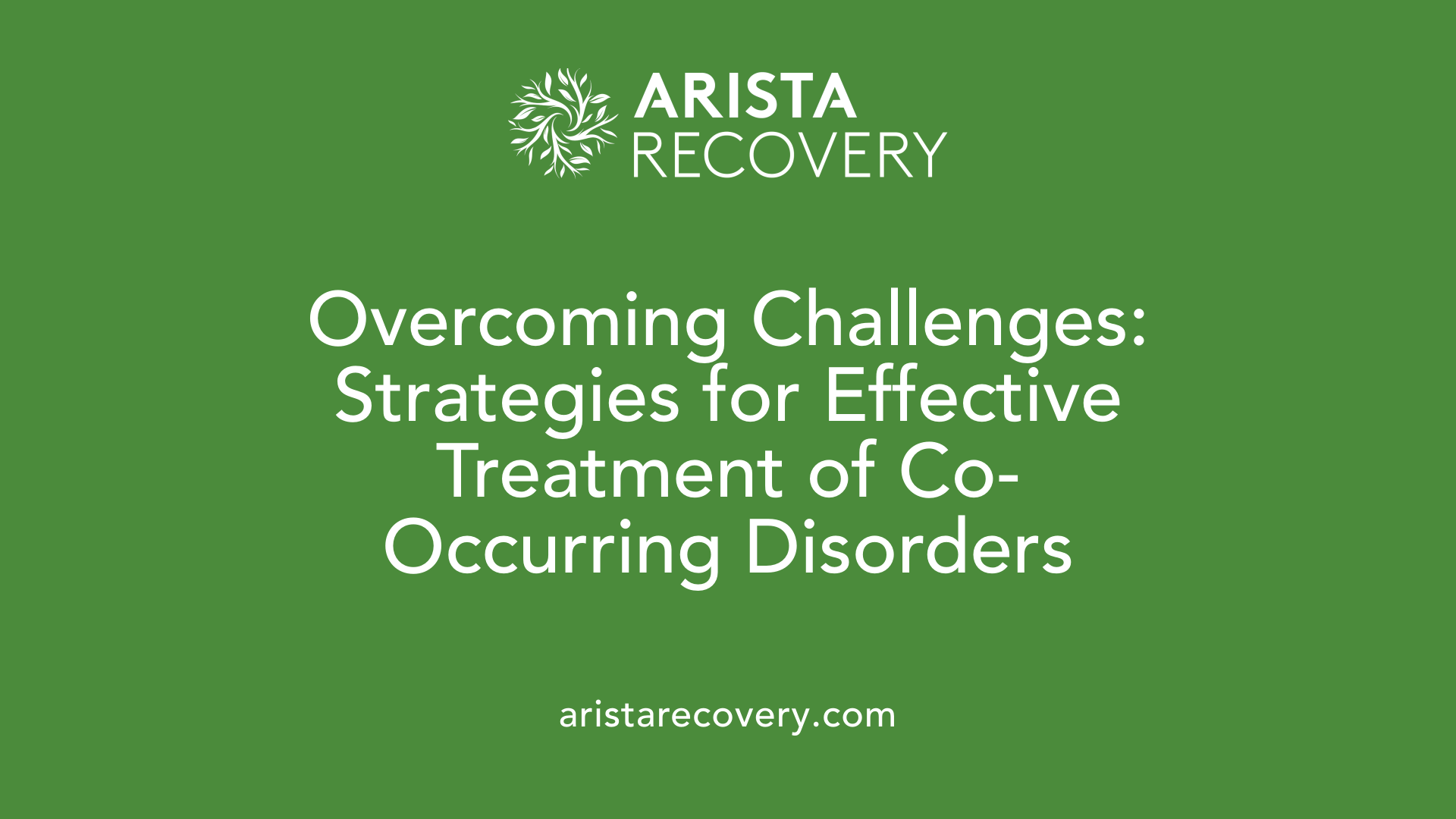 Overcoming Challenges: Strategies for Effective Treatment of Co-Occurring Disorders