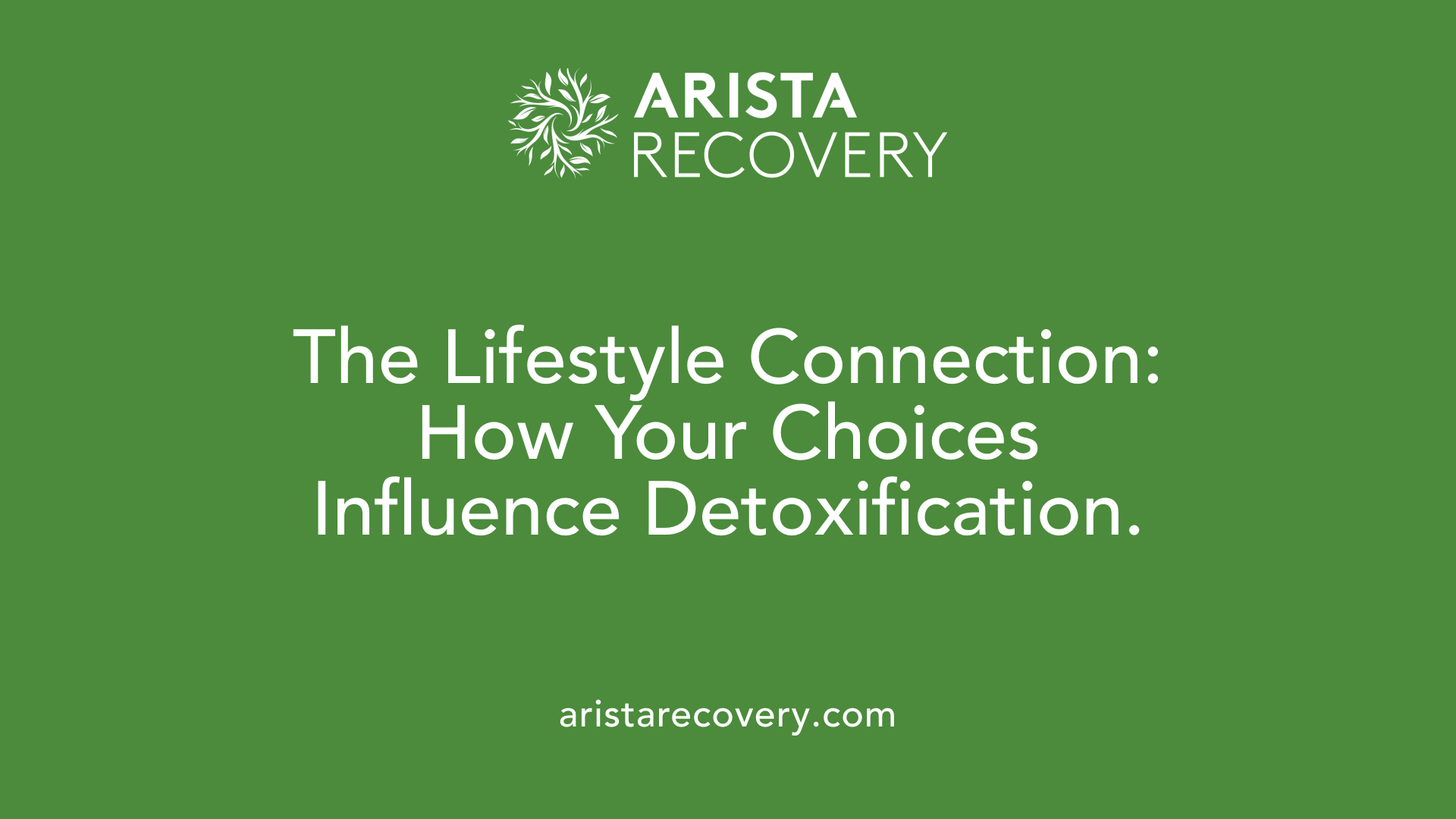 The Lifestyle Connection: How Your Choices Influence Detoxification.