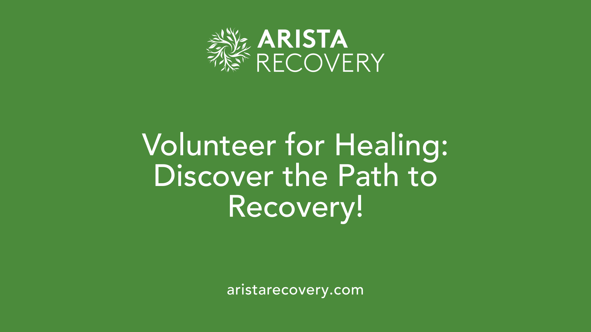 Volunteer for Healing: Discover the Path to Recovery!