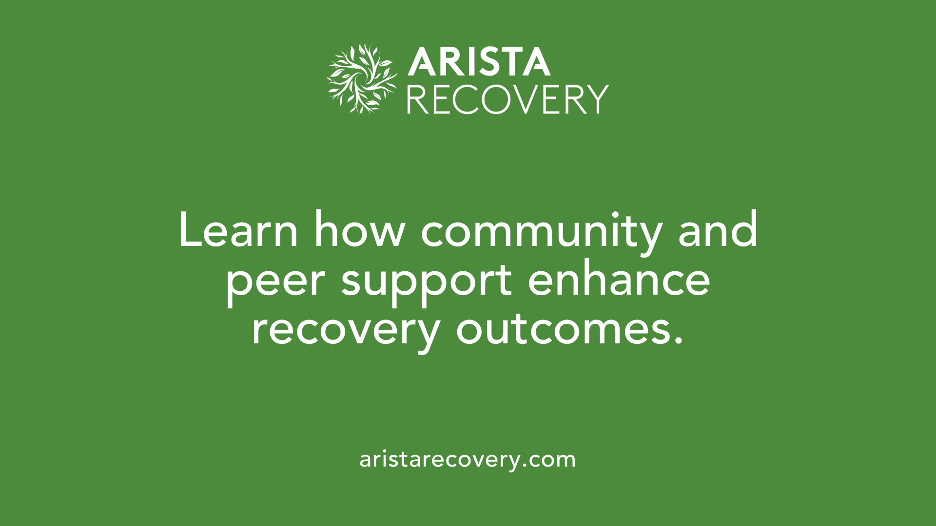 Learn how community and peer support enhance recovery outcomes.