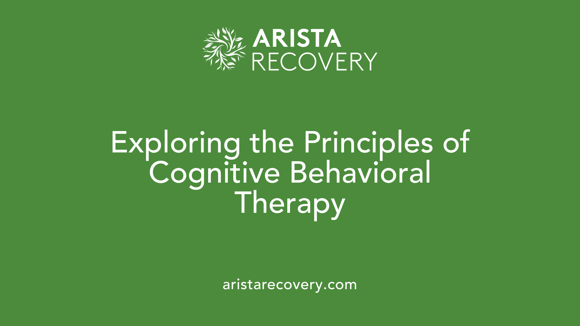 Exploring the Principles of Cognitive Behavioral Therapy