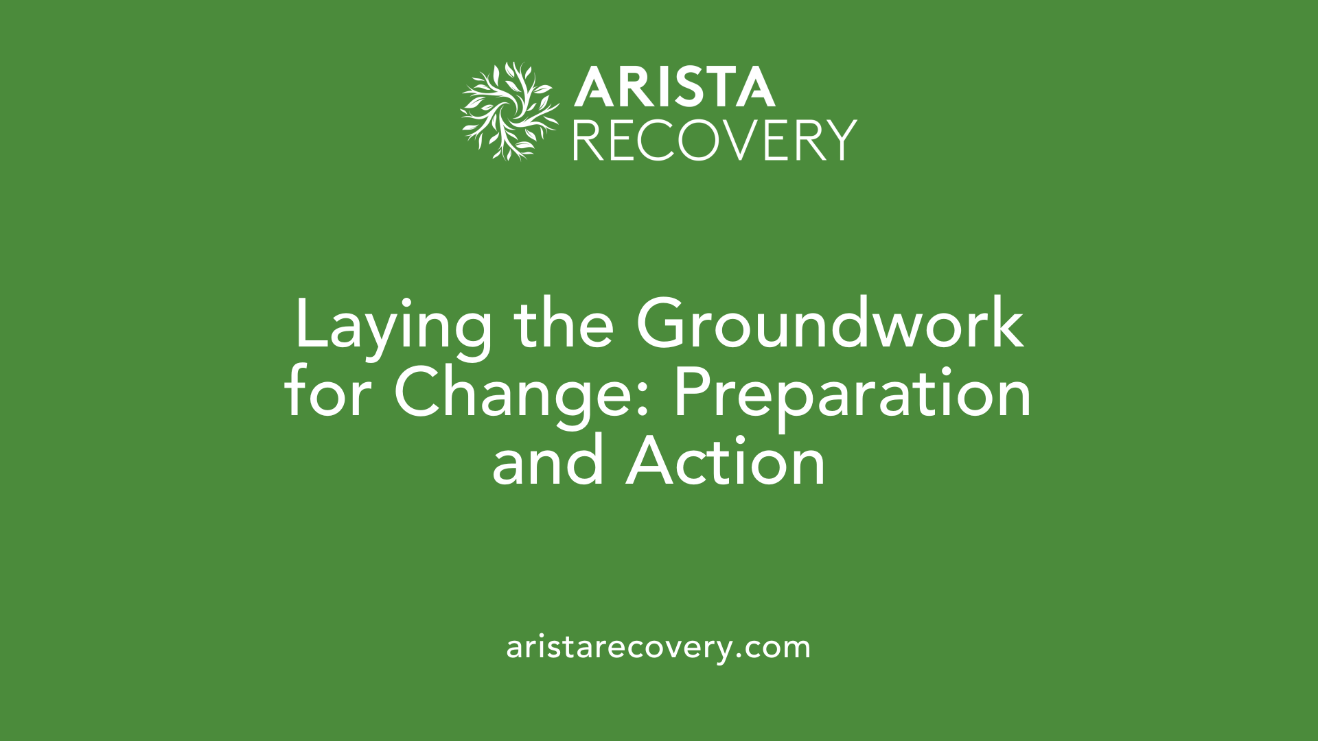 Laying the Groundwork for Change: Preparation and Action