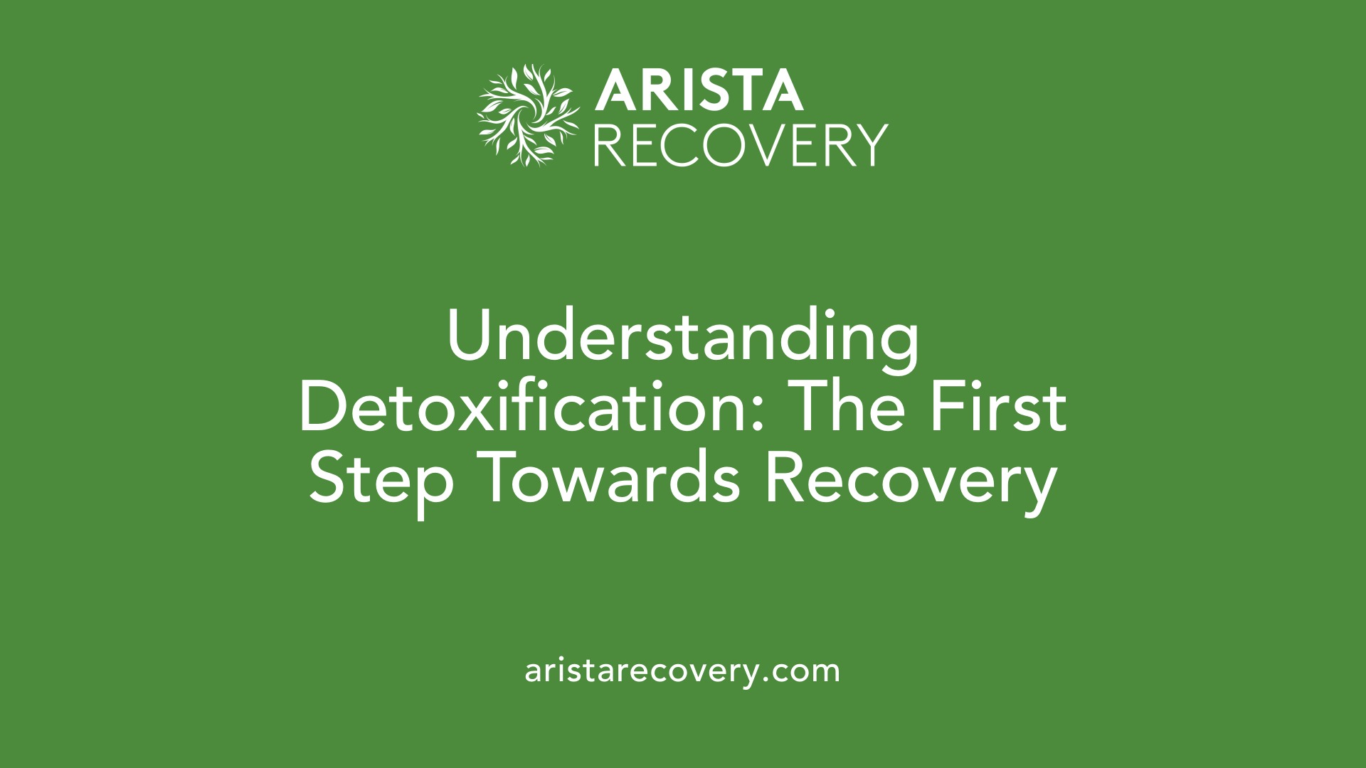 Understanding Detoxification: The First Step Towards Recovery