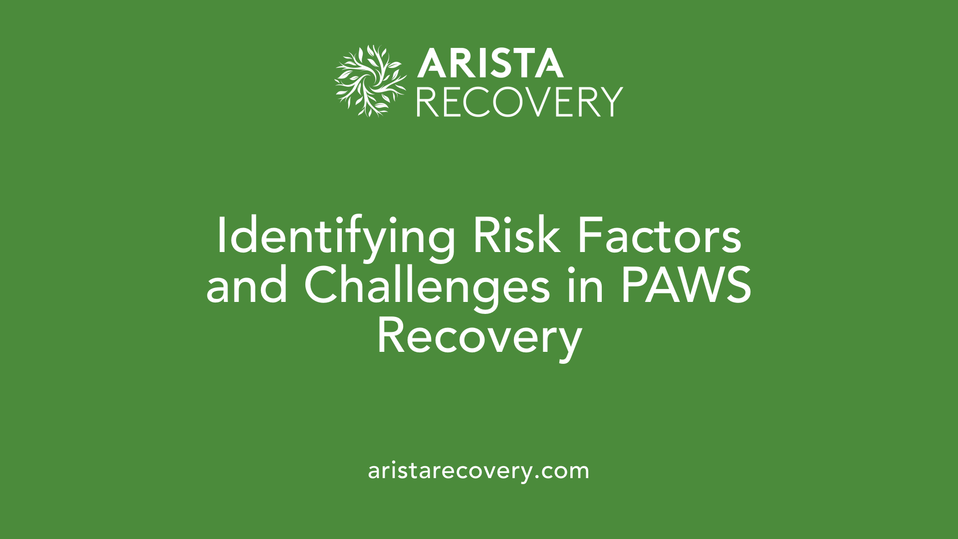 Identifying Risk Factors and Challenges in PAWS Recovery
