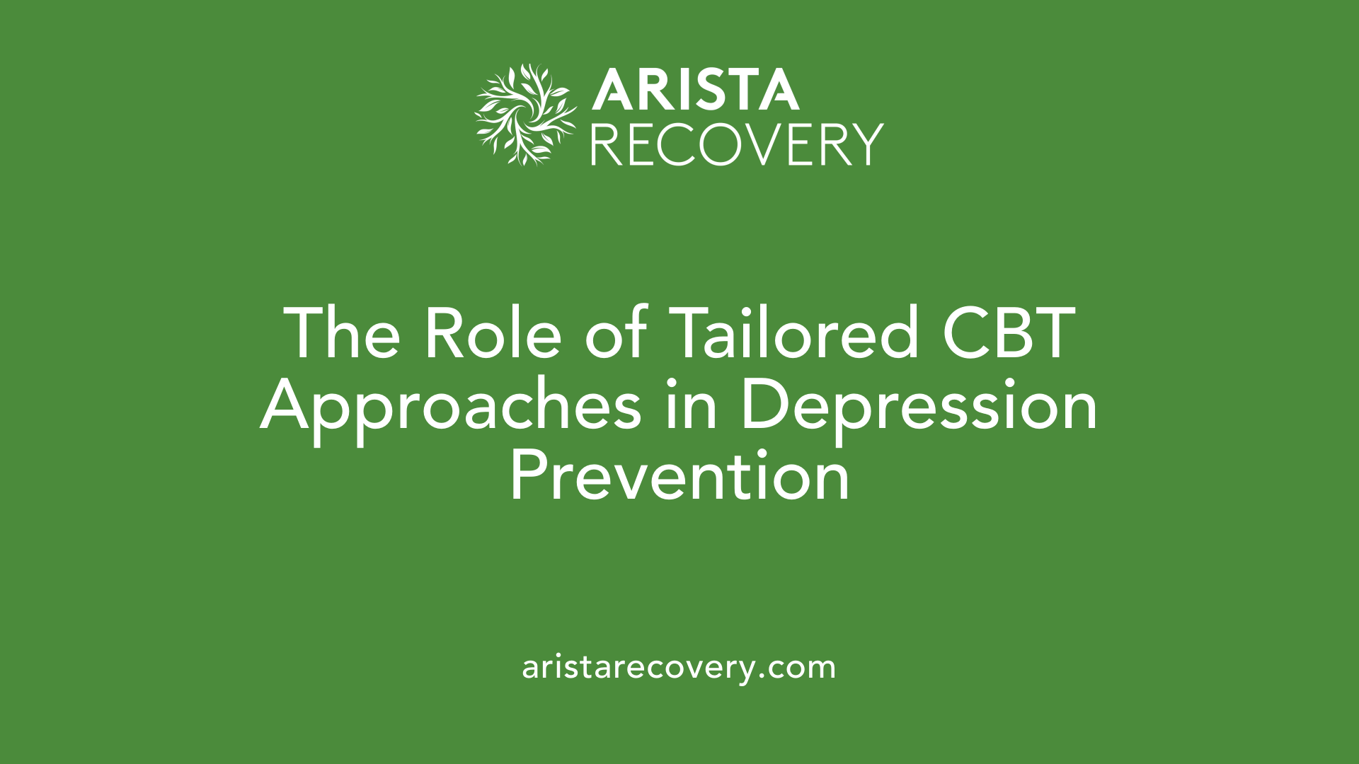 The Role of Tailored CBT Approaches in Depression Prevention