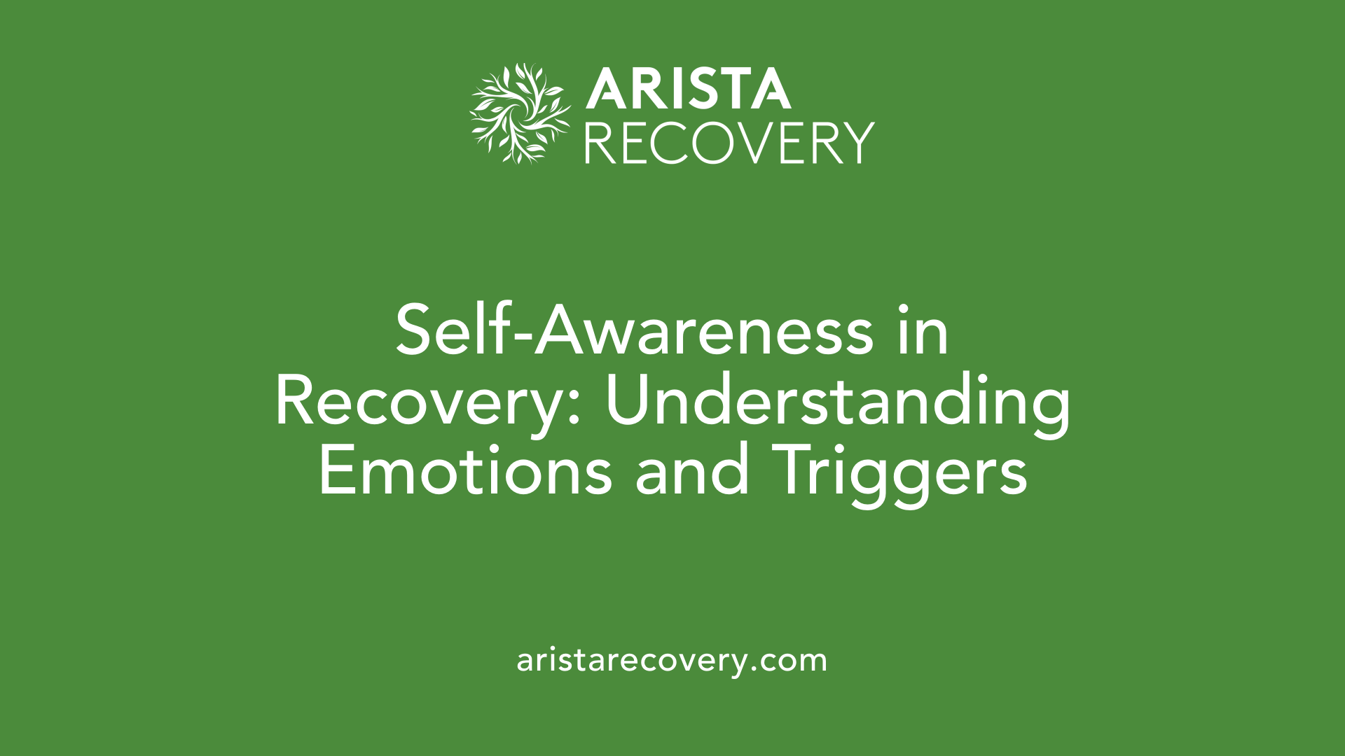 Self-Awareness in Recovery: Understanding Emotions and Triggers