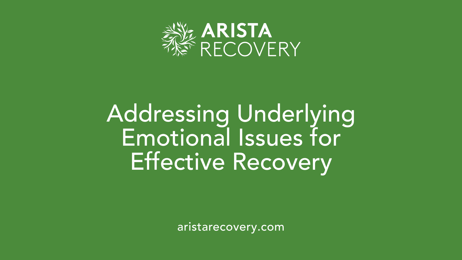 Addressing Underlying Emotional Issues for Effective Recovery