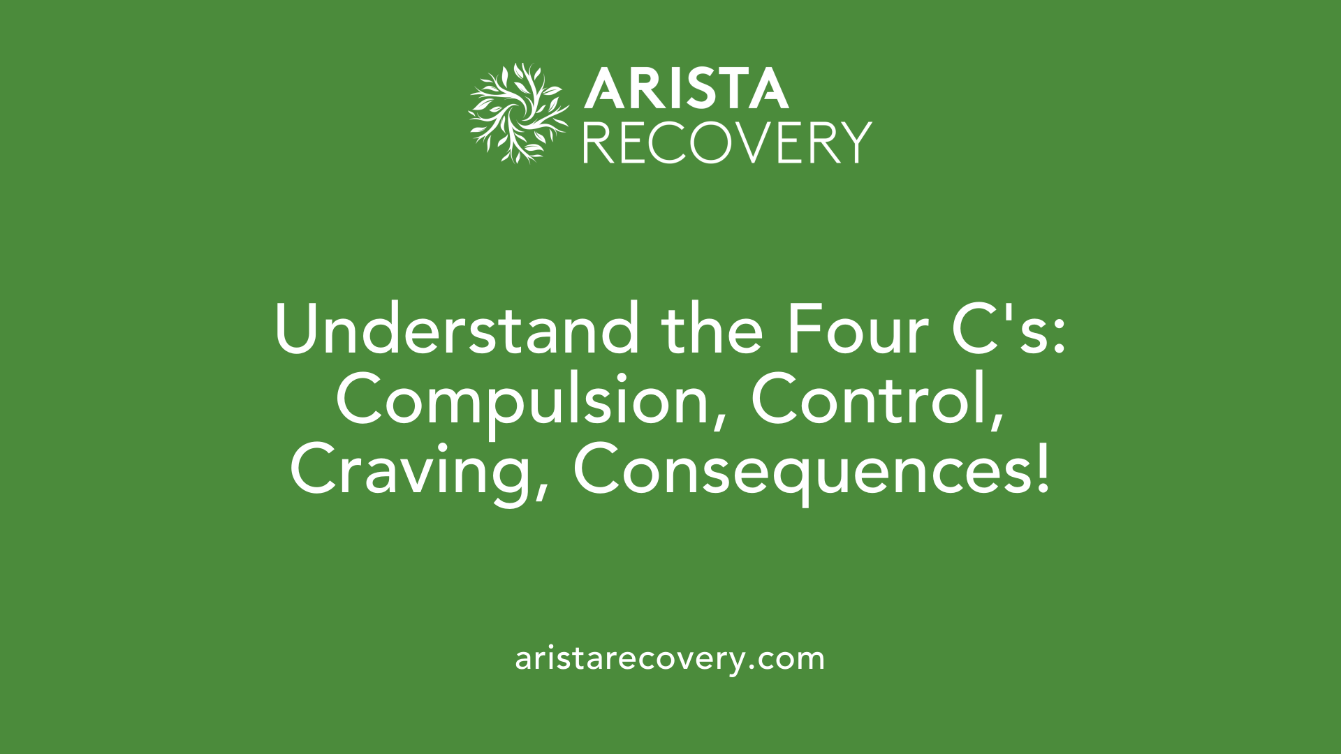 Understand the Four C's: Compulsion, Control, Craving, Consequences!
