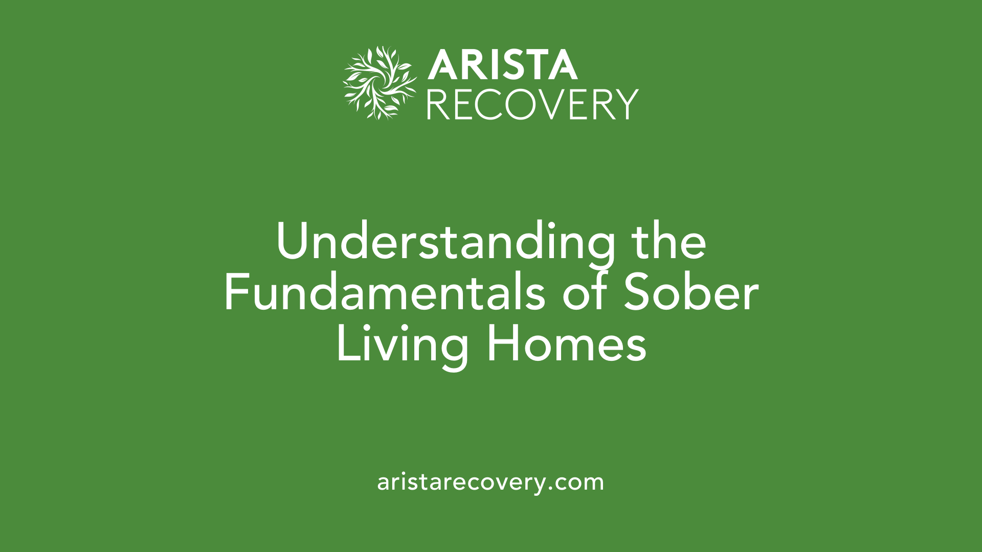 Understanding the Fundamentals of Sober Living Homes