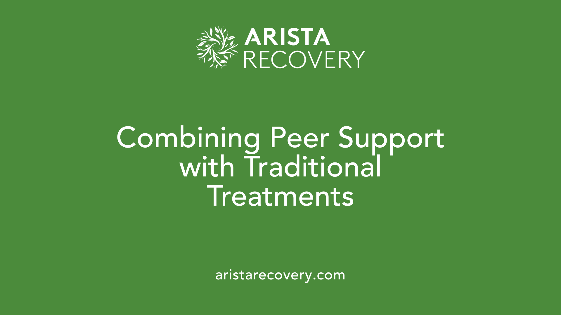 Combining Peer Support with Traditional Treatments