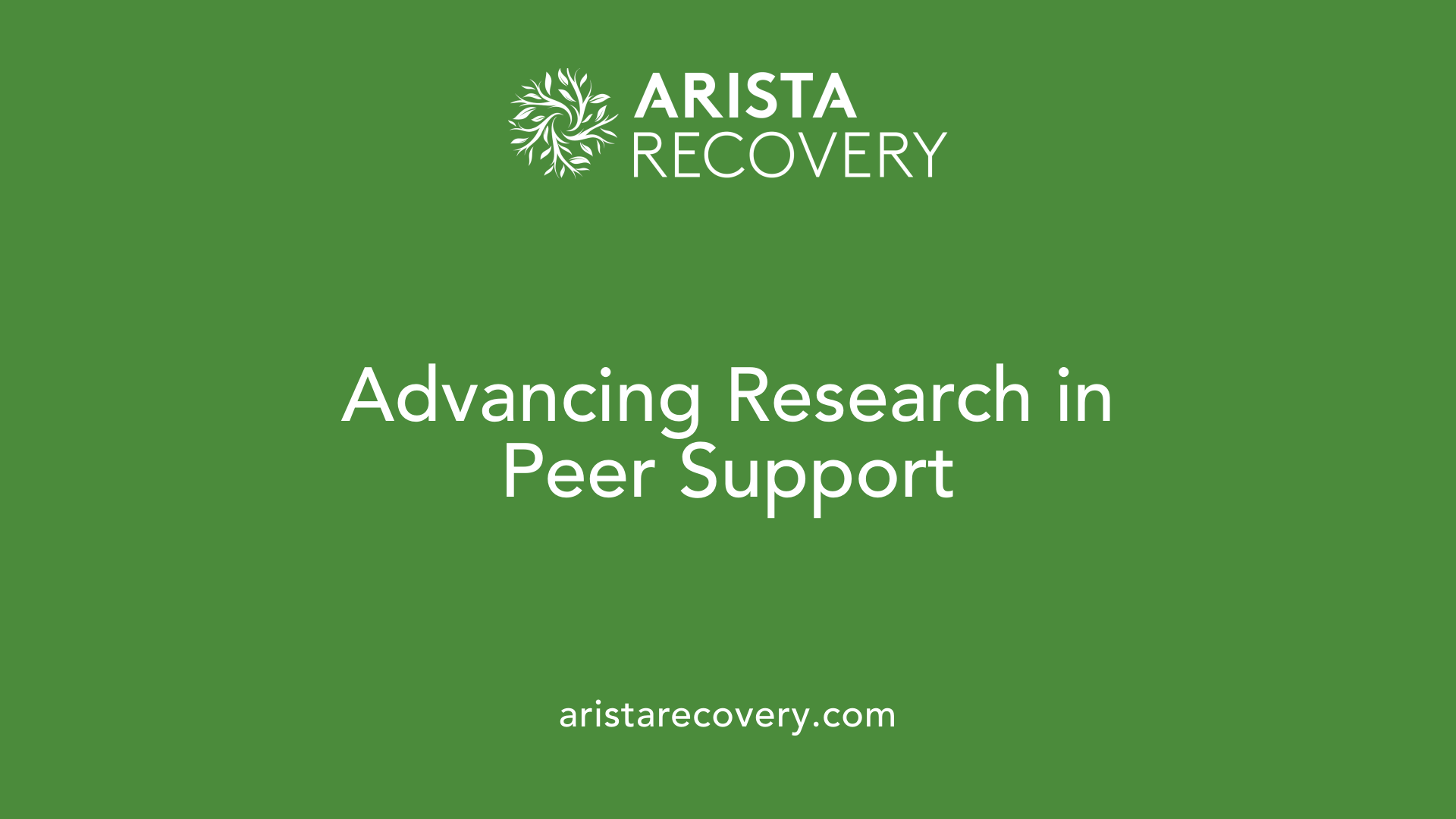 Advancing Research in Peer Support