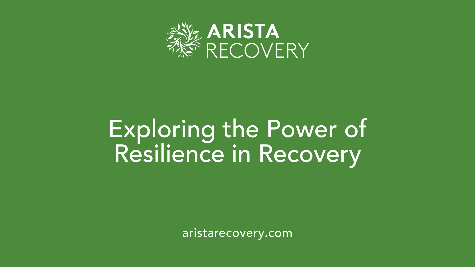 Exploring the Power of Resilience in Recovery