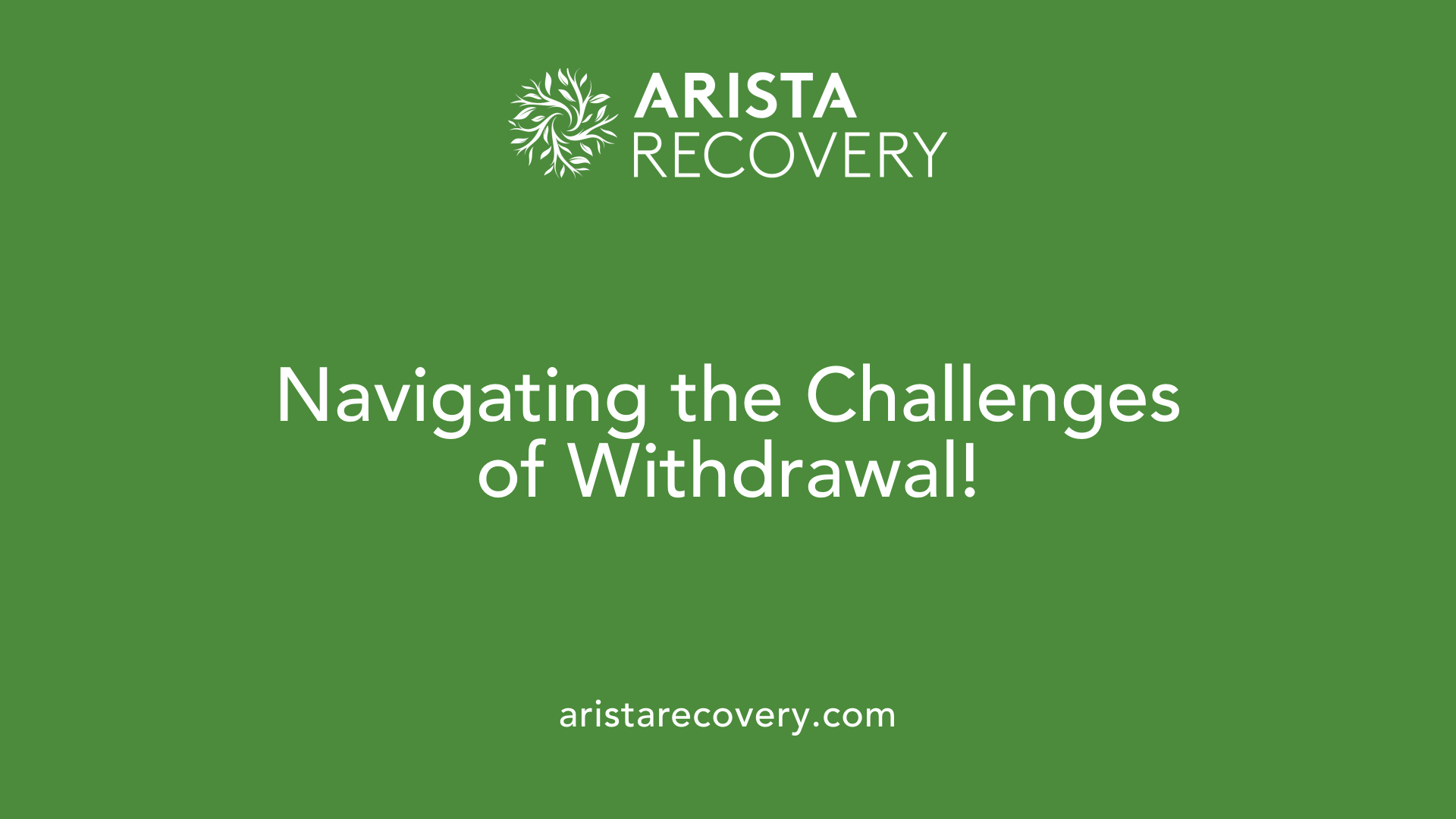 Navigating the Challenges of Withdrawal!