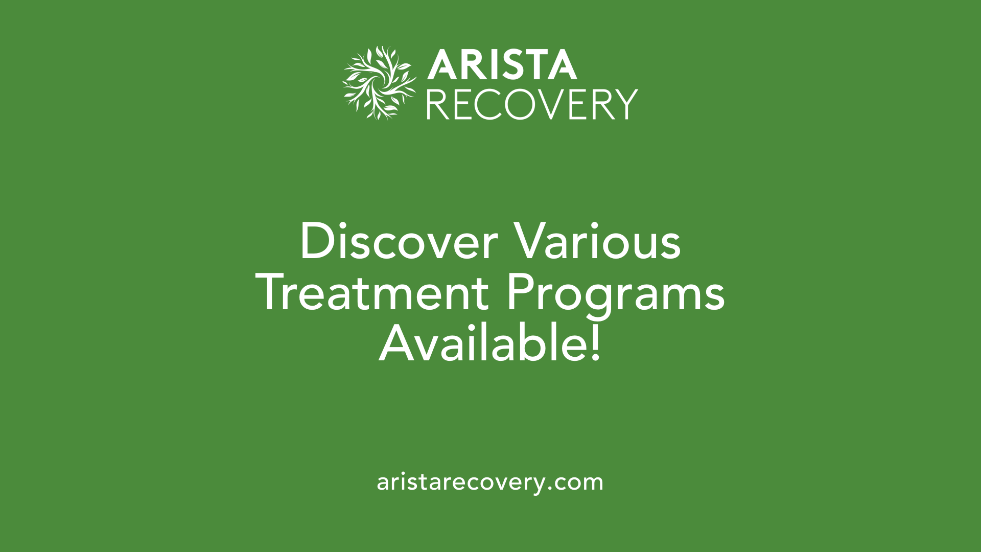 Discover Various Treatment Programs Available!