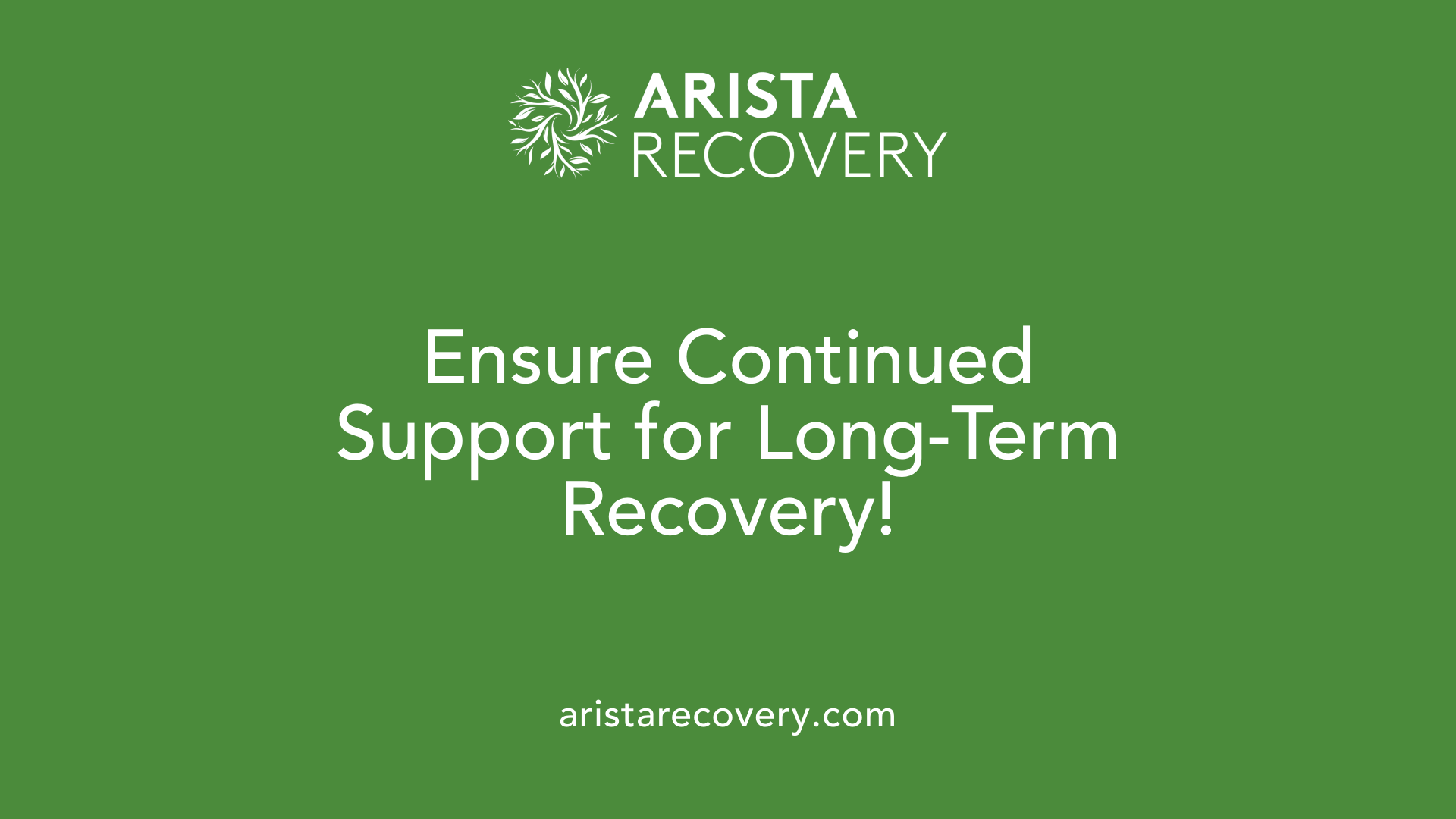 Ensure Continued Support for Long-Term Recovery!