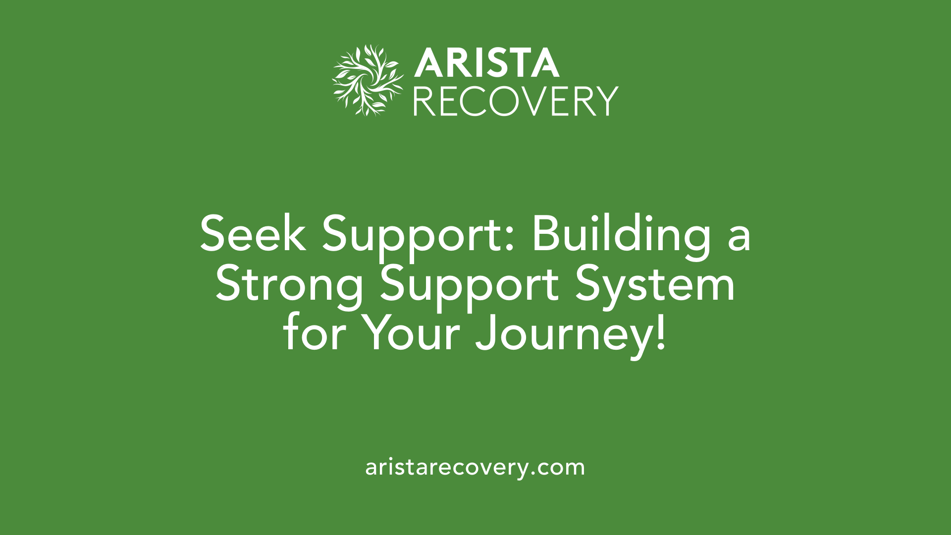 Seek Support: Building a Strong Support System for Your Journey!