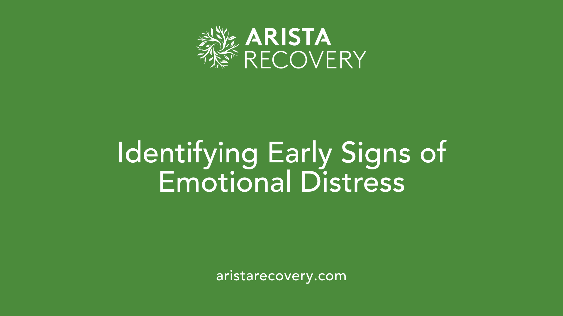 Identifying Early Signs of Emotional Distress
