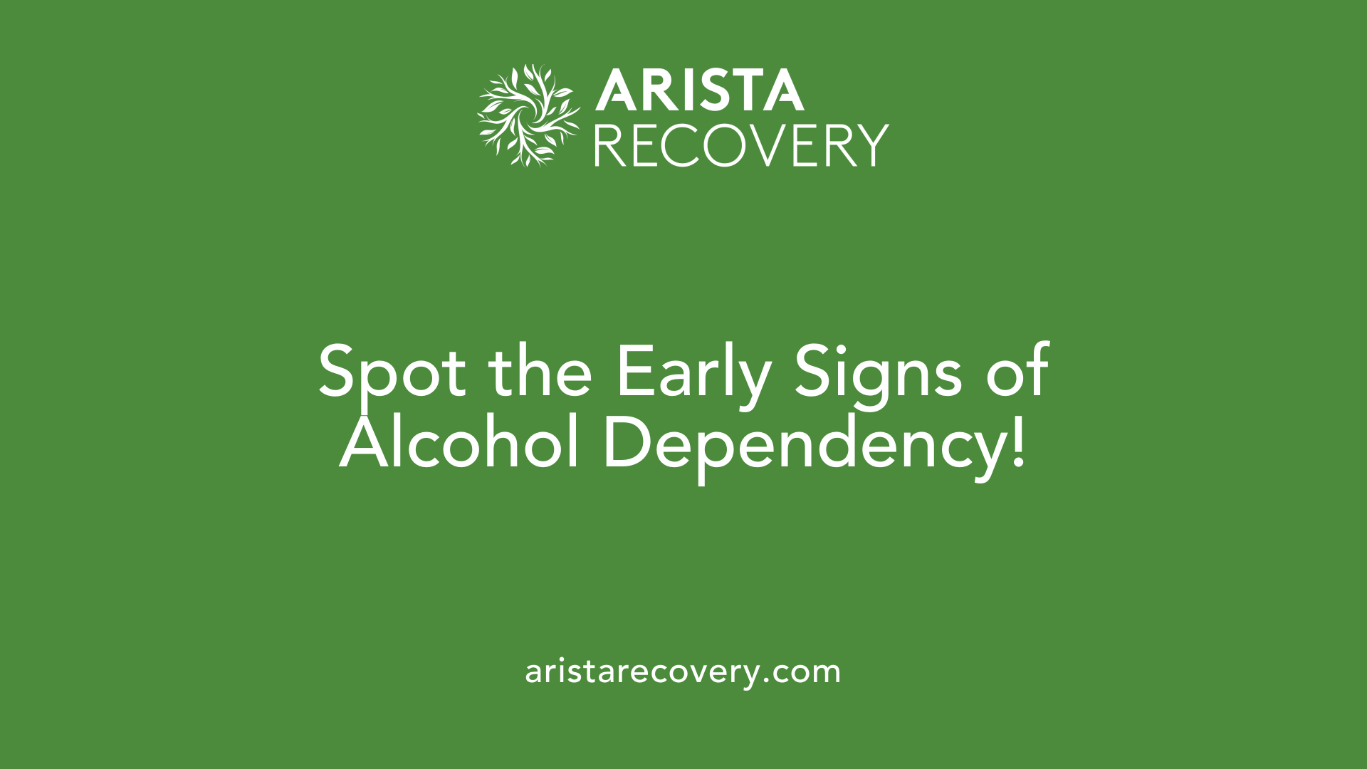 Spot the Early Signs of Alcohol Dependency!
