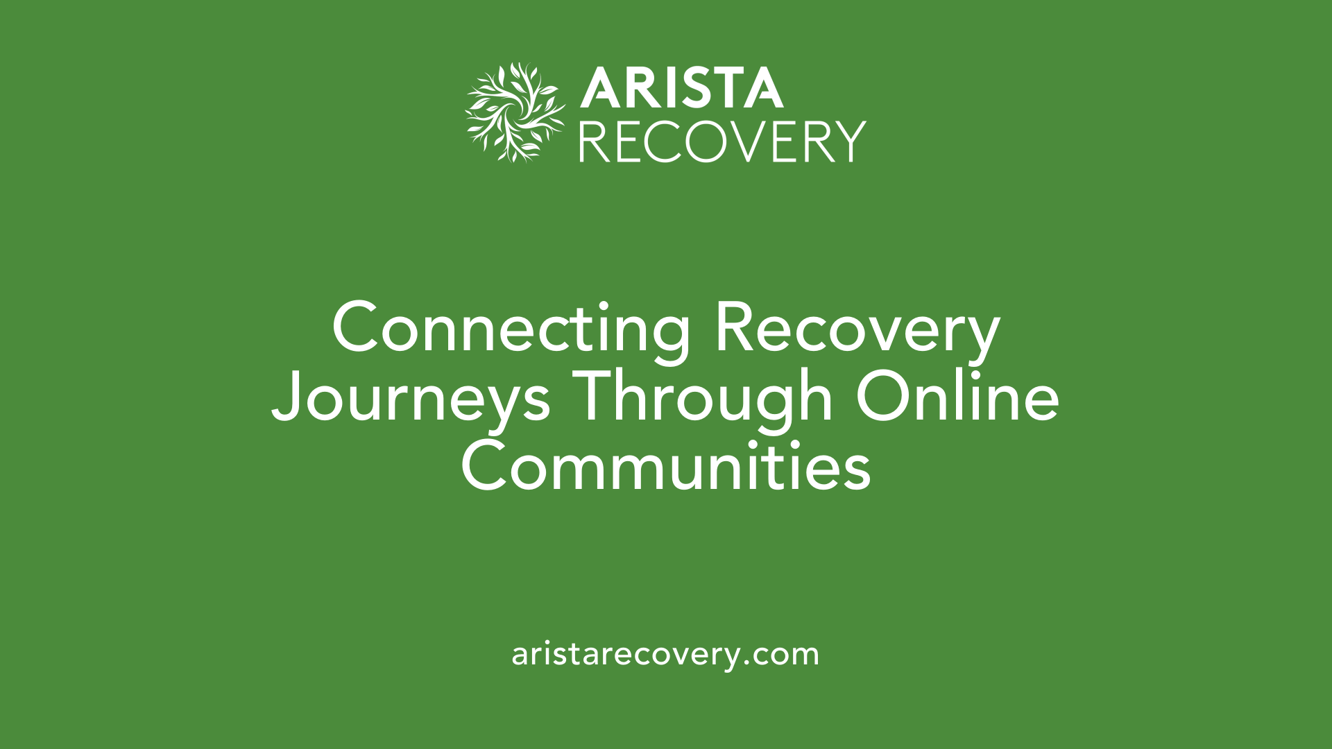 Connecting Recovery Journeys Through Online Communities