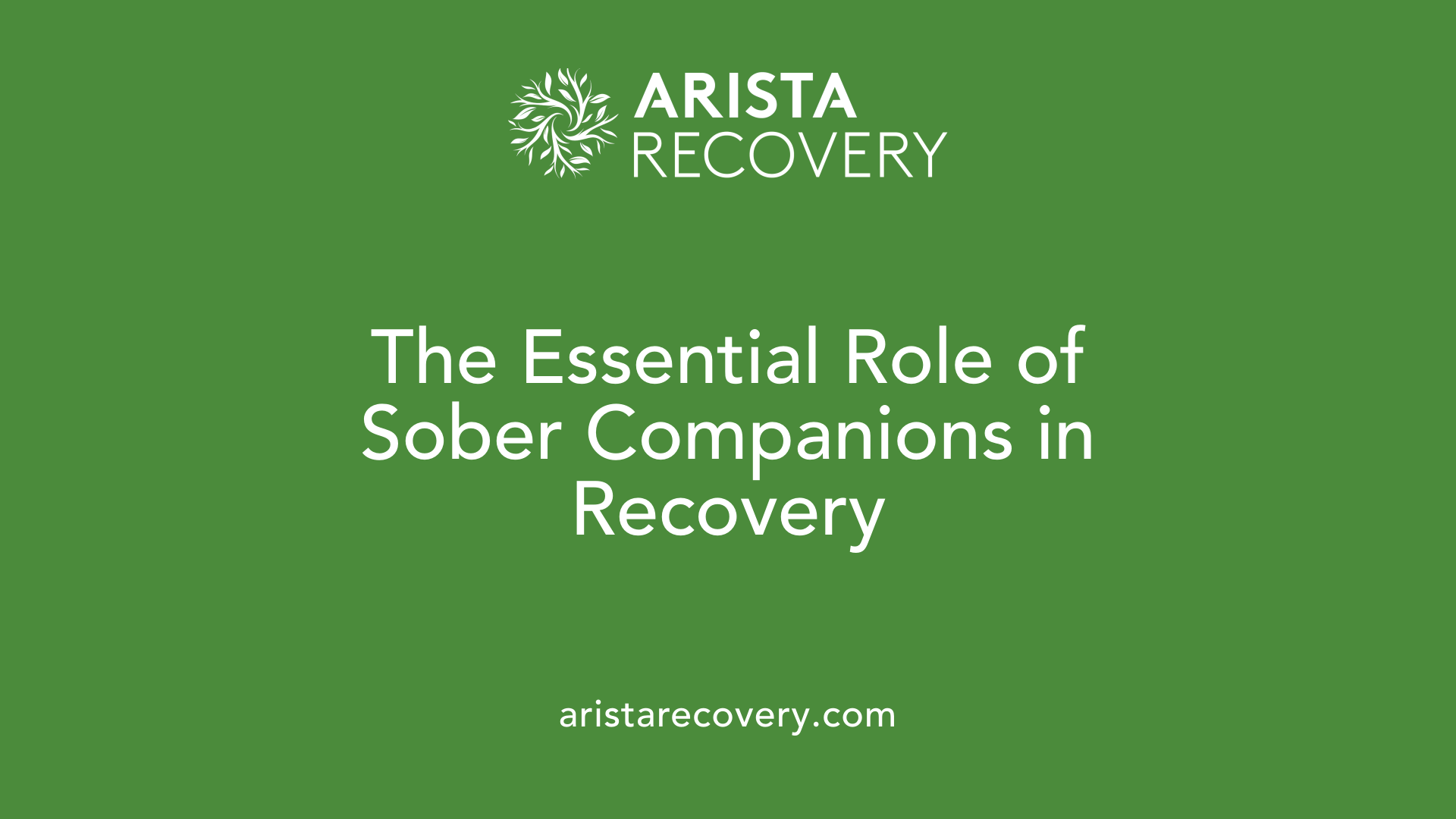 The Essential Role of Sober Companions in Recovery