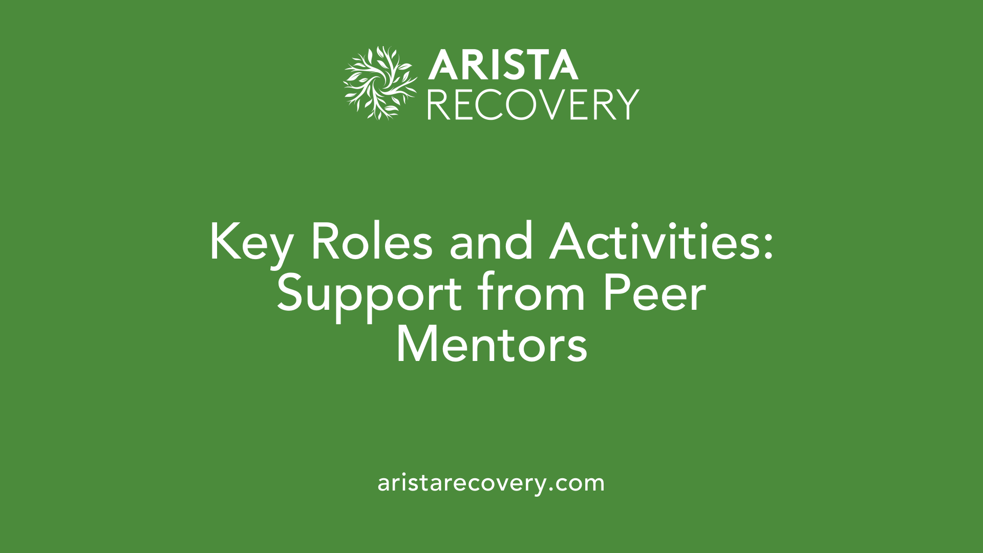 Key Roles and Activities: Support from Peer Mentors
