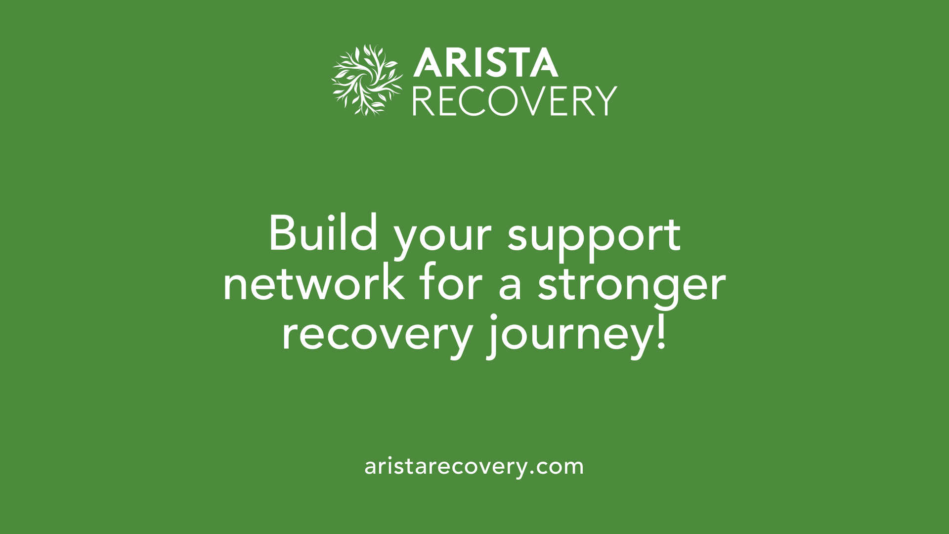 Build your support network for a stronger recovery journey!