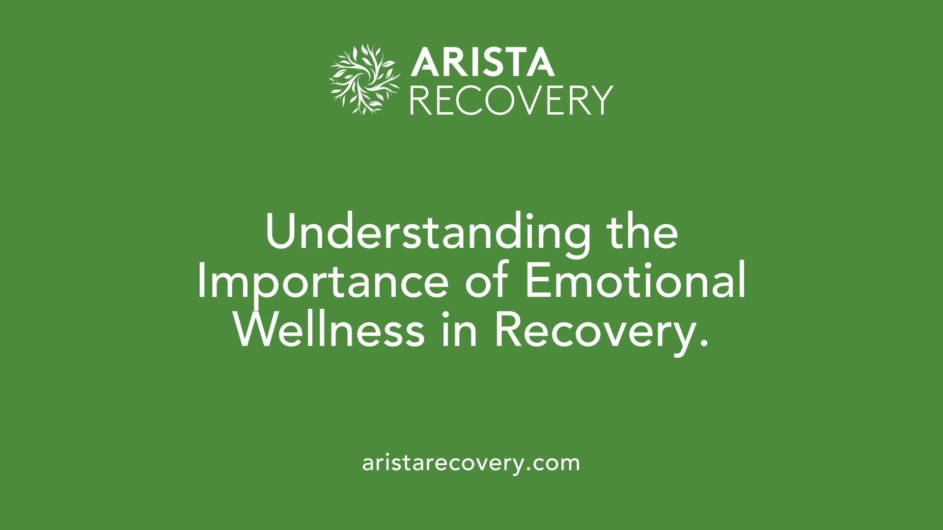Understanding the Importance of Emotional Wellness in Recovery.